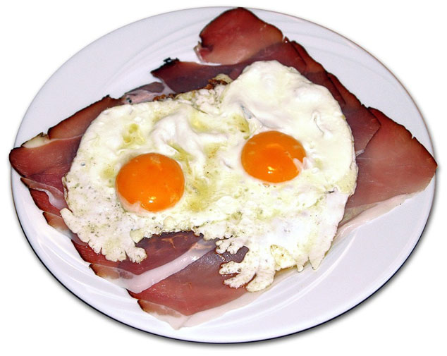 ham and egg breatfast