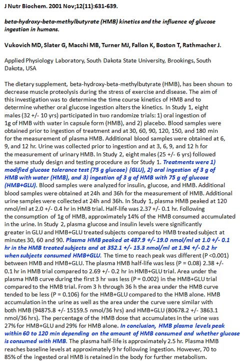 muscle building supplements - hmb with glucose
