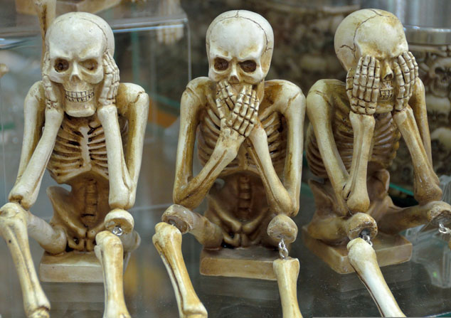 three skeletons