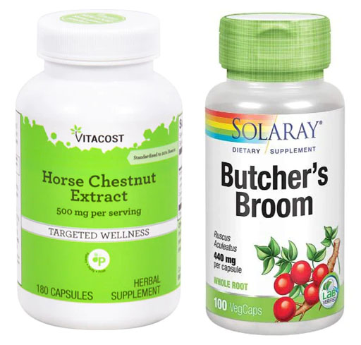 horse chestnut and butchers broom supplements